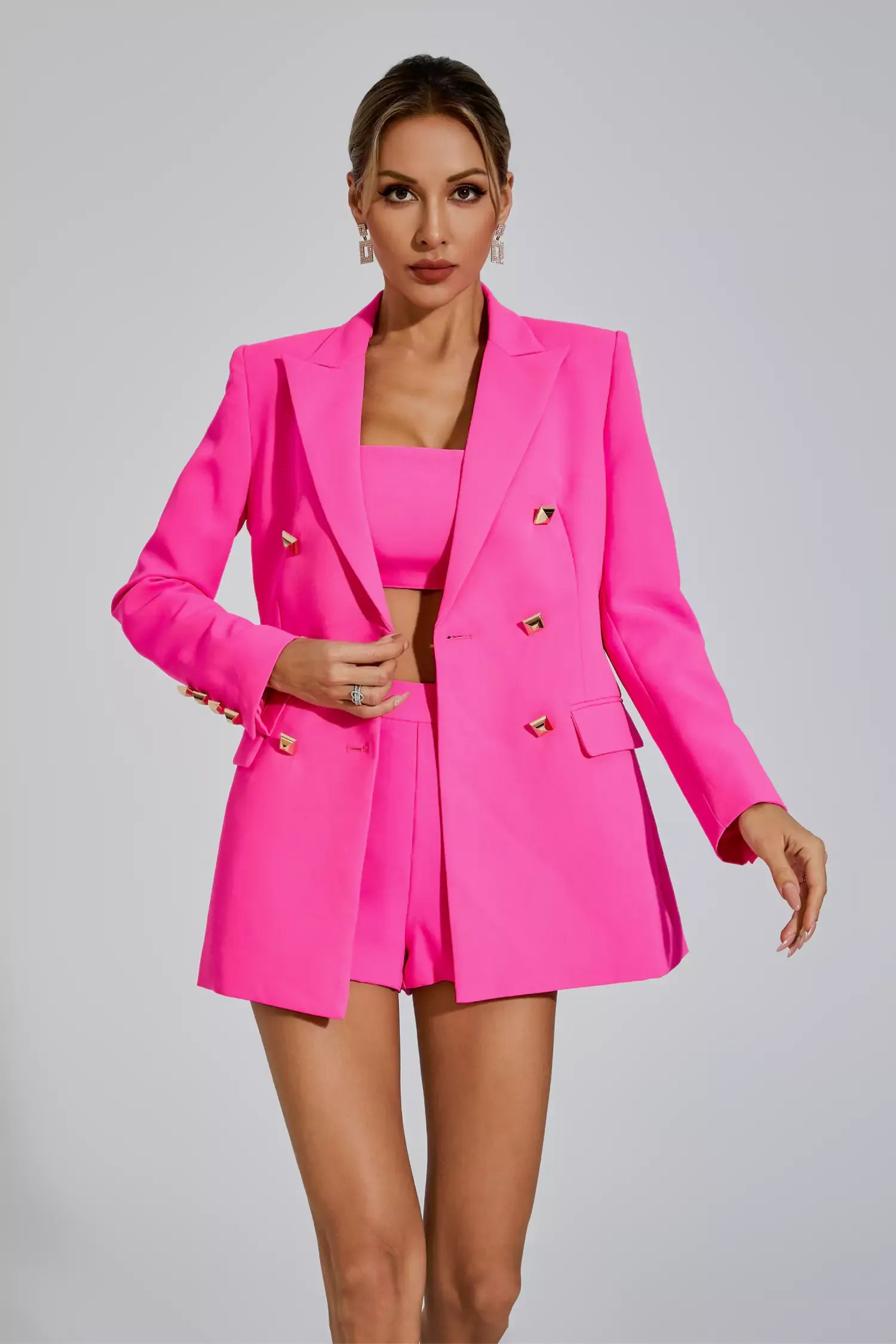 Adalee Rose Red Blazer Set