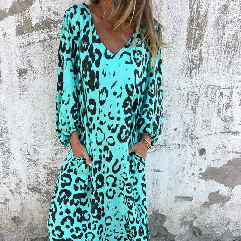 Patricia | Leopard Maxi Jurk