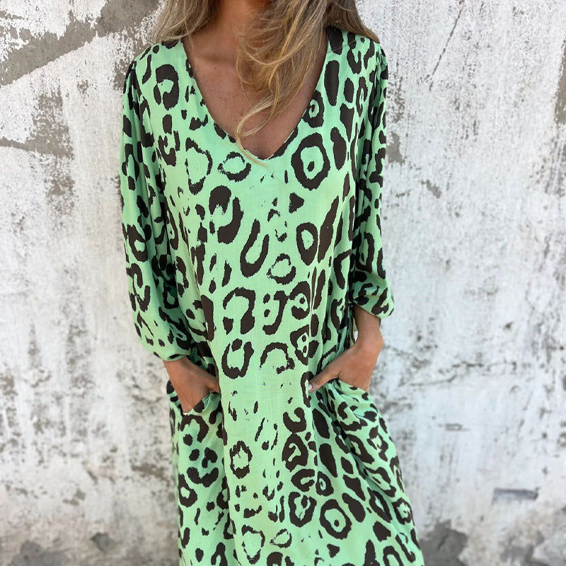 Patricia | Leopard Maxi Jurk